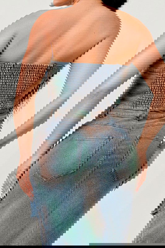 VINTAGE HAND WASHED BUTTON UP SLIT DRESS - ShopEbonyMonique