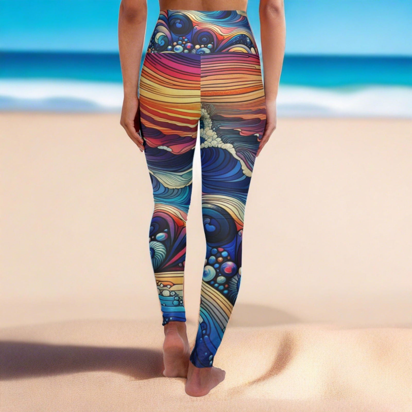 Waves- Leggings - ShopEbonyMonique