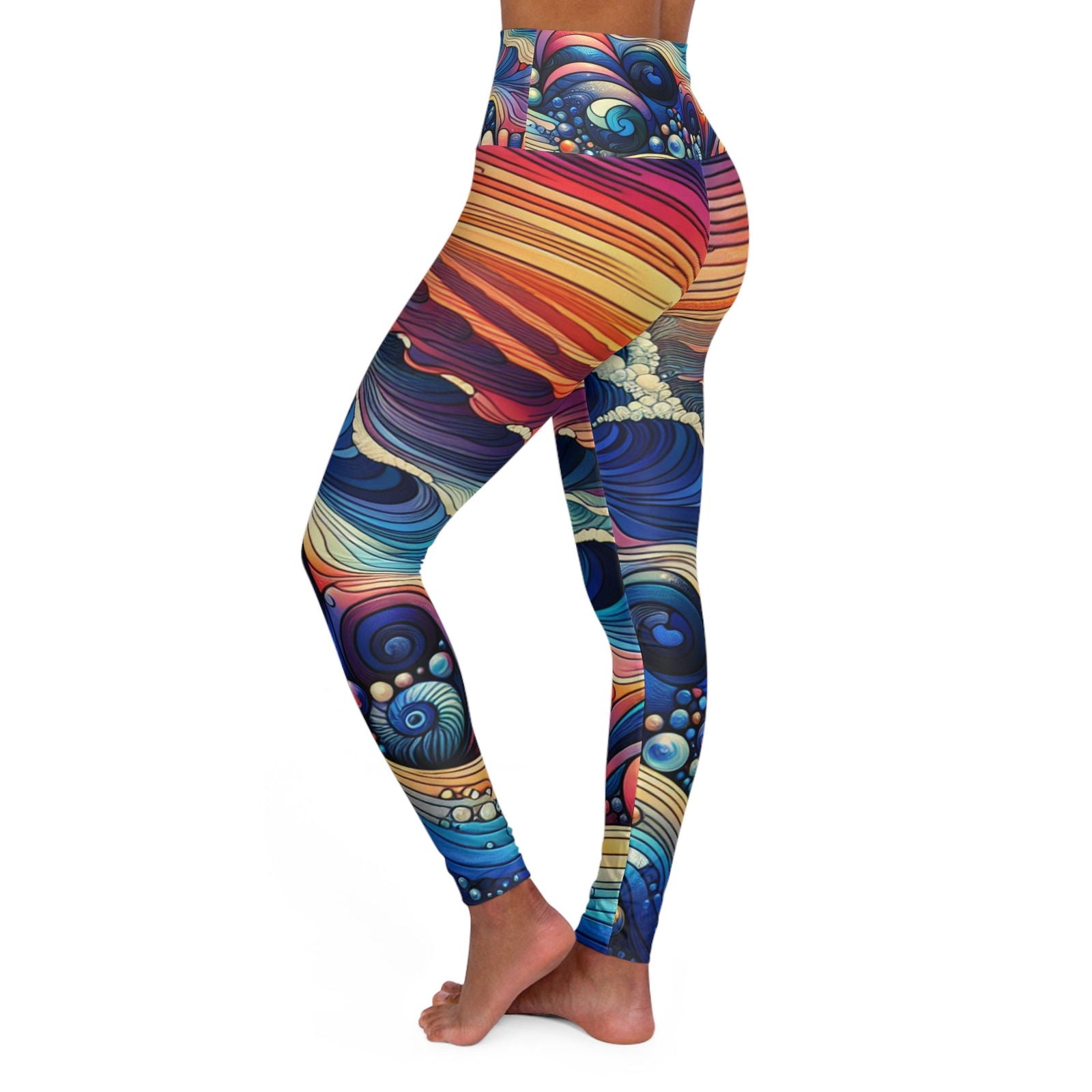 Waves- Leggings - ShopEbonyMonique