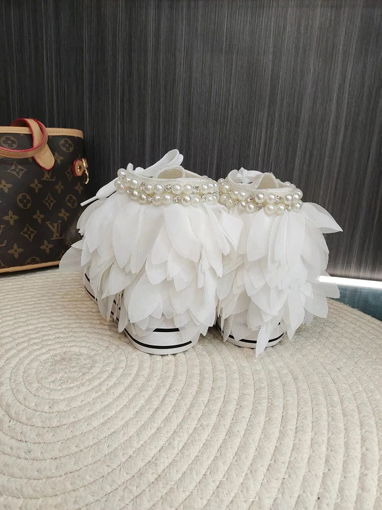 Wedding Pearl Sneakers - ShopEbonyMonique