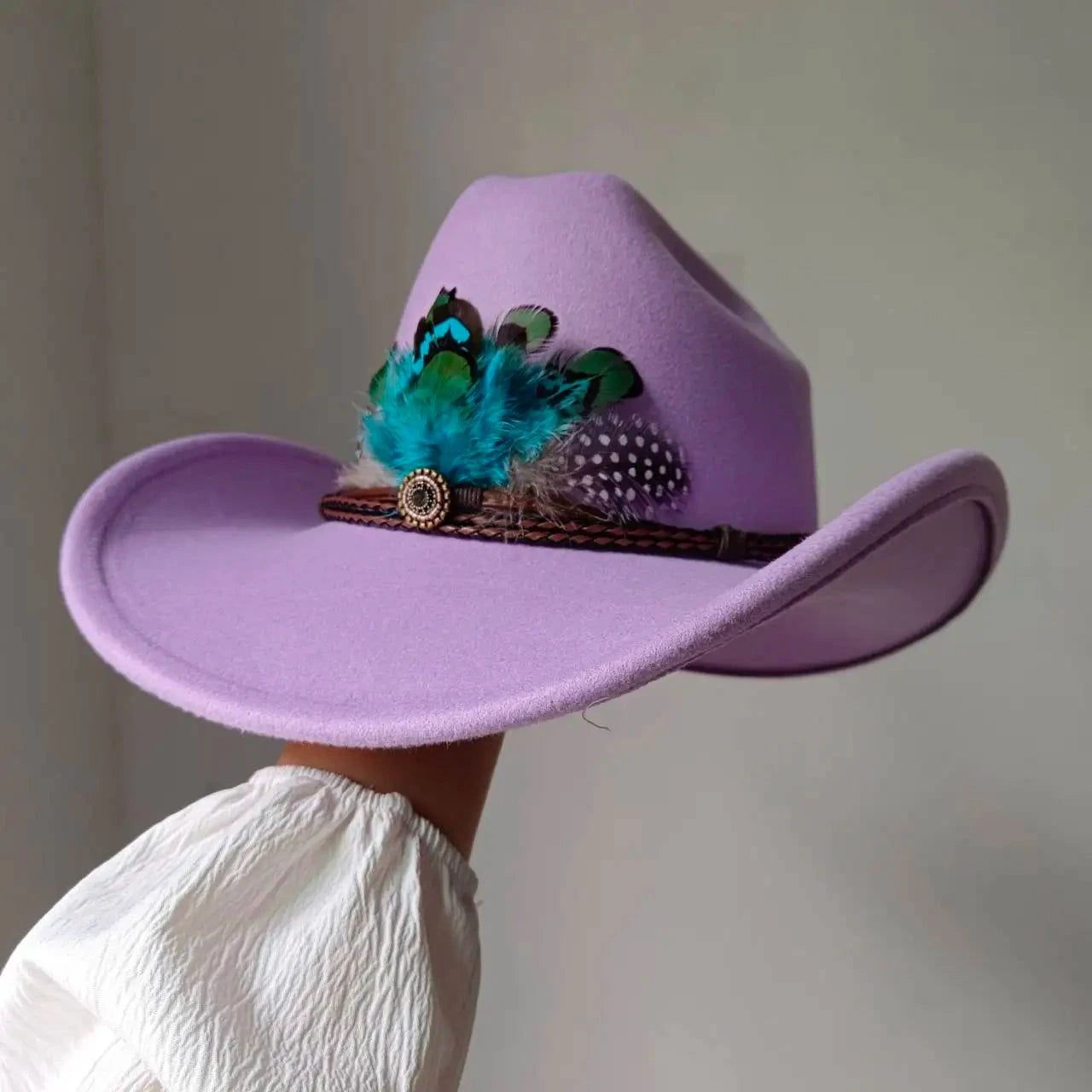 Wide Brim Western Cowboy Hat - ShopEbonyMonique