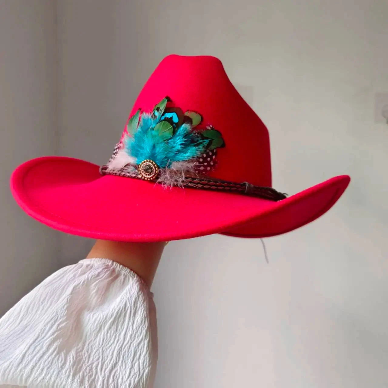 Wide Brim Western Cowboy Hat - ShopEbonyMonique
