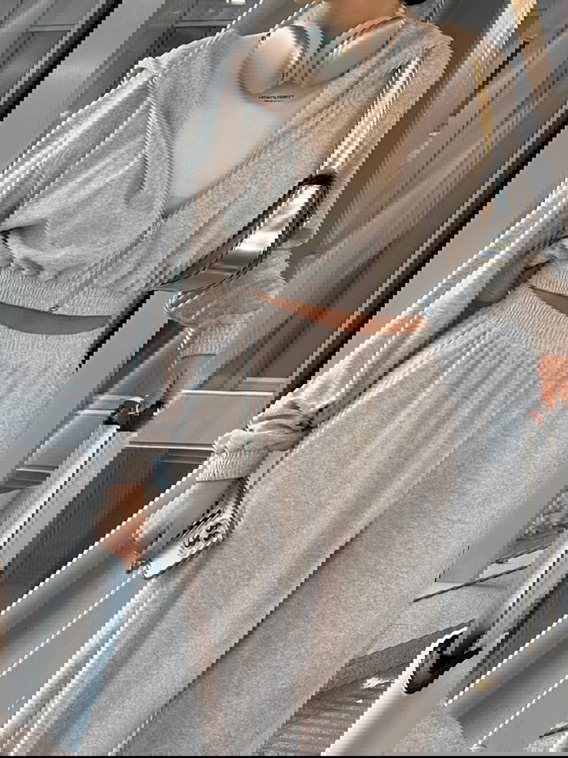 Zip Up Hoodie and Pocketed Pants Set - ShopEbonyMonique