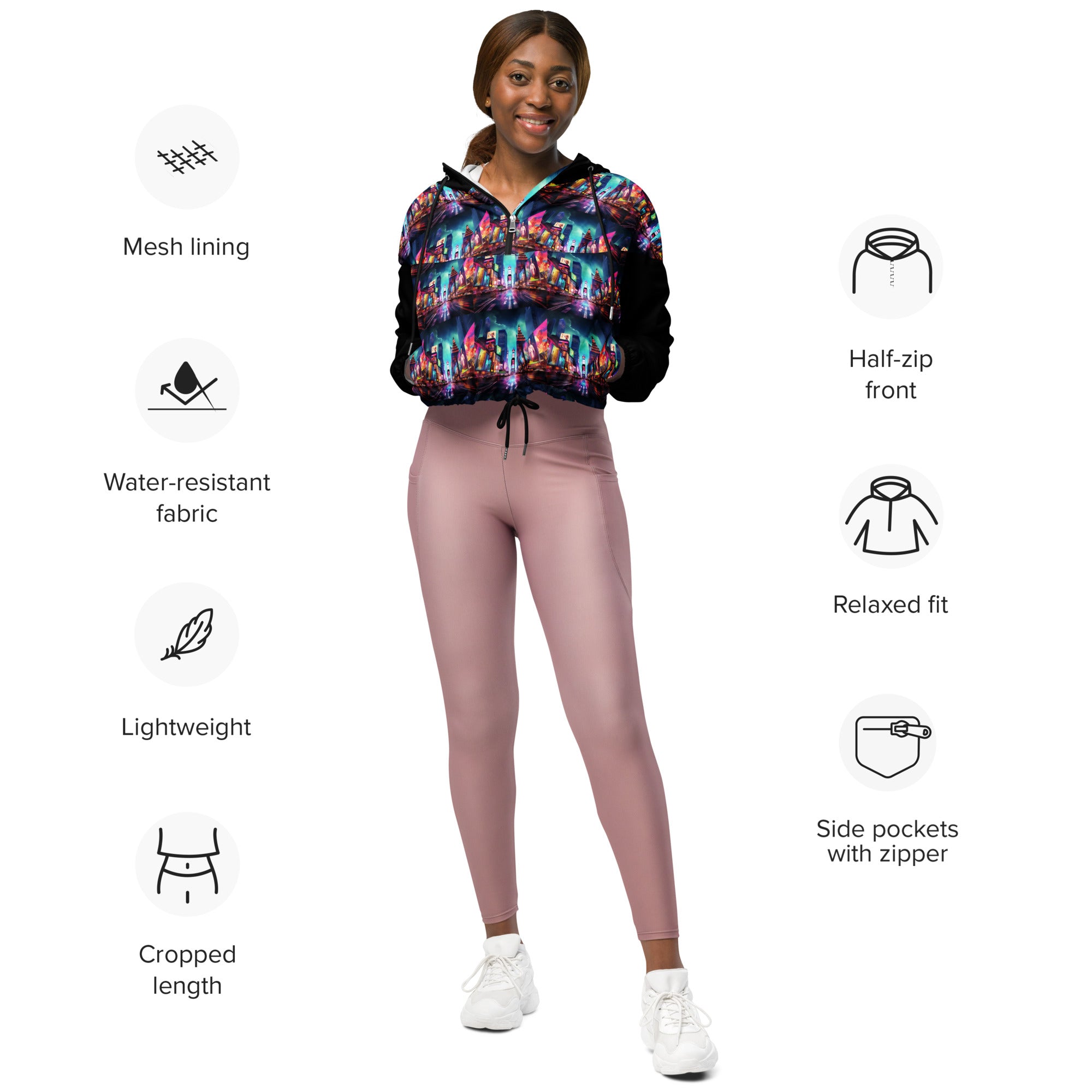 City Women’s cropped windbreaker - ShopEbonyMonique