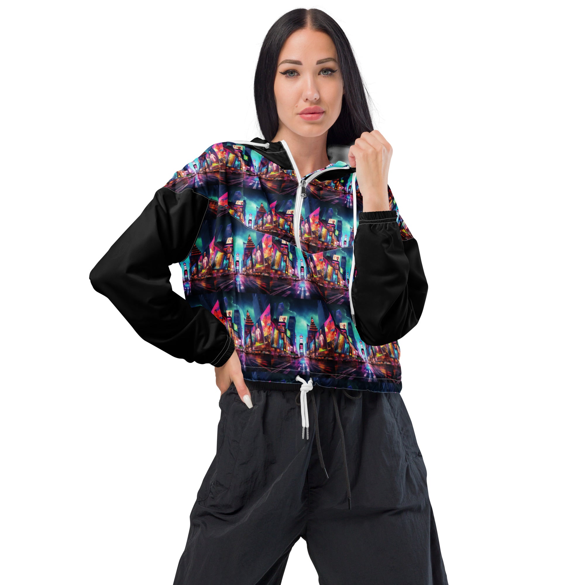 City Women’s cropped windbreaker - ShopEbonyMonique