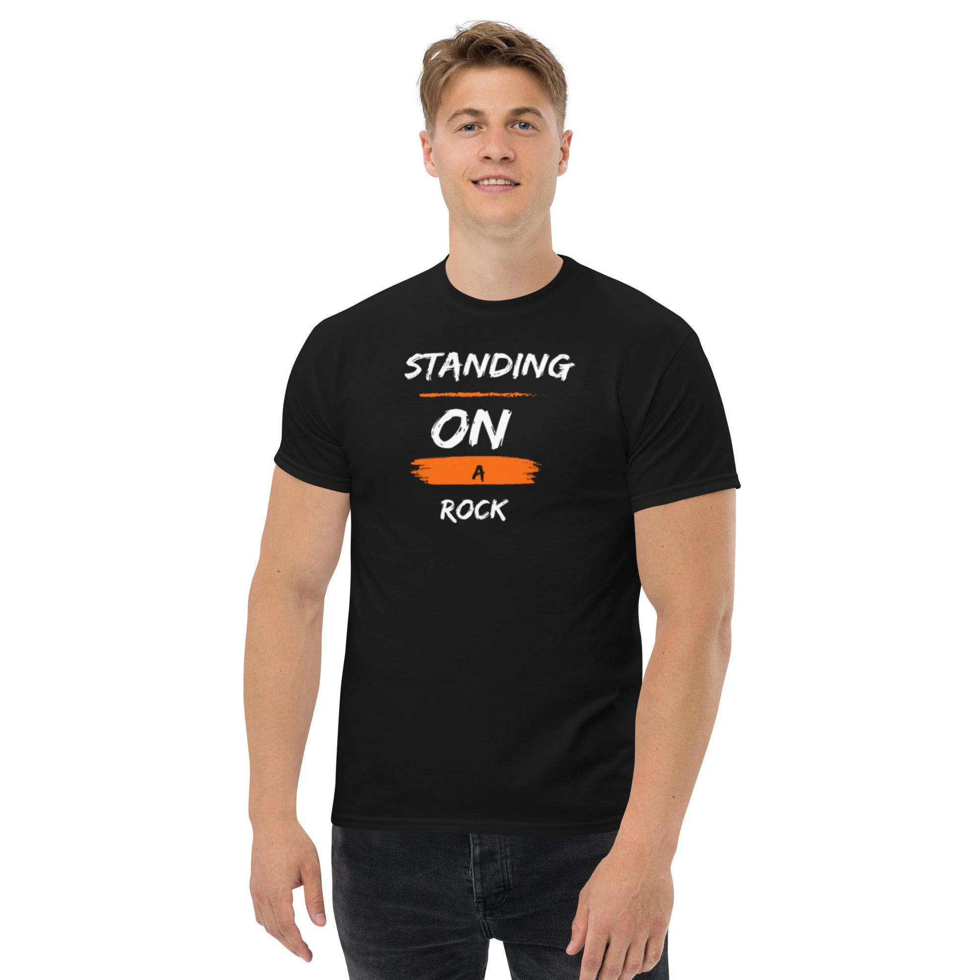 Standing on a Rock Men's classic tee - ShopEbonyMonique