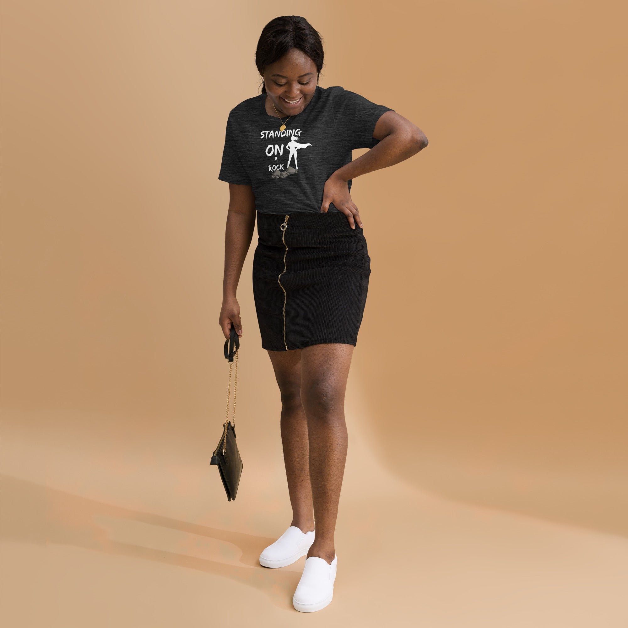 Standing on a Rock Women's Plus T-shirt - ShopEbonyMonique