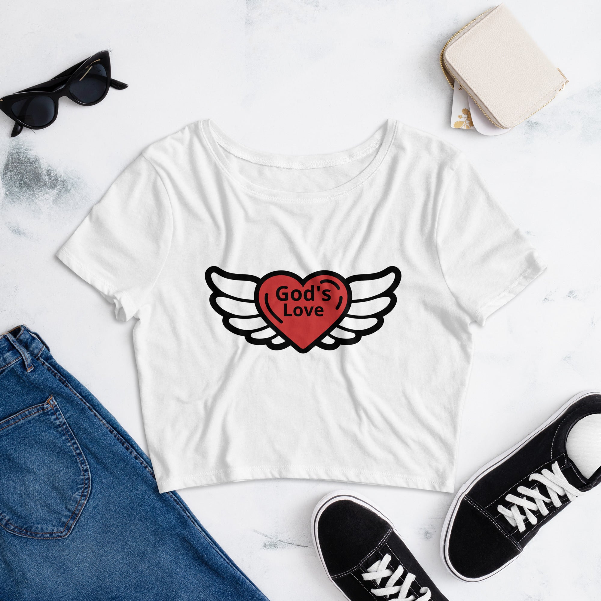 God's Love Crop Tee - ShopEbonyMonique