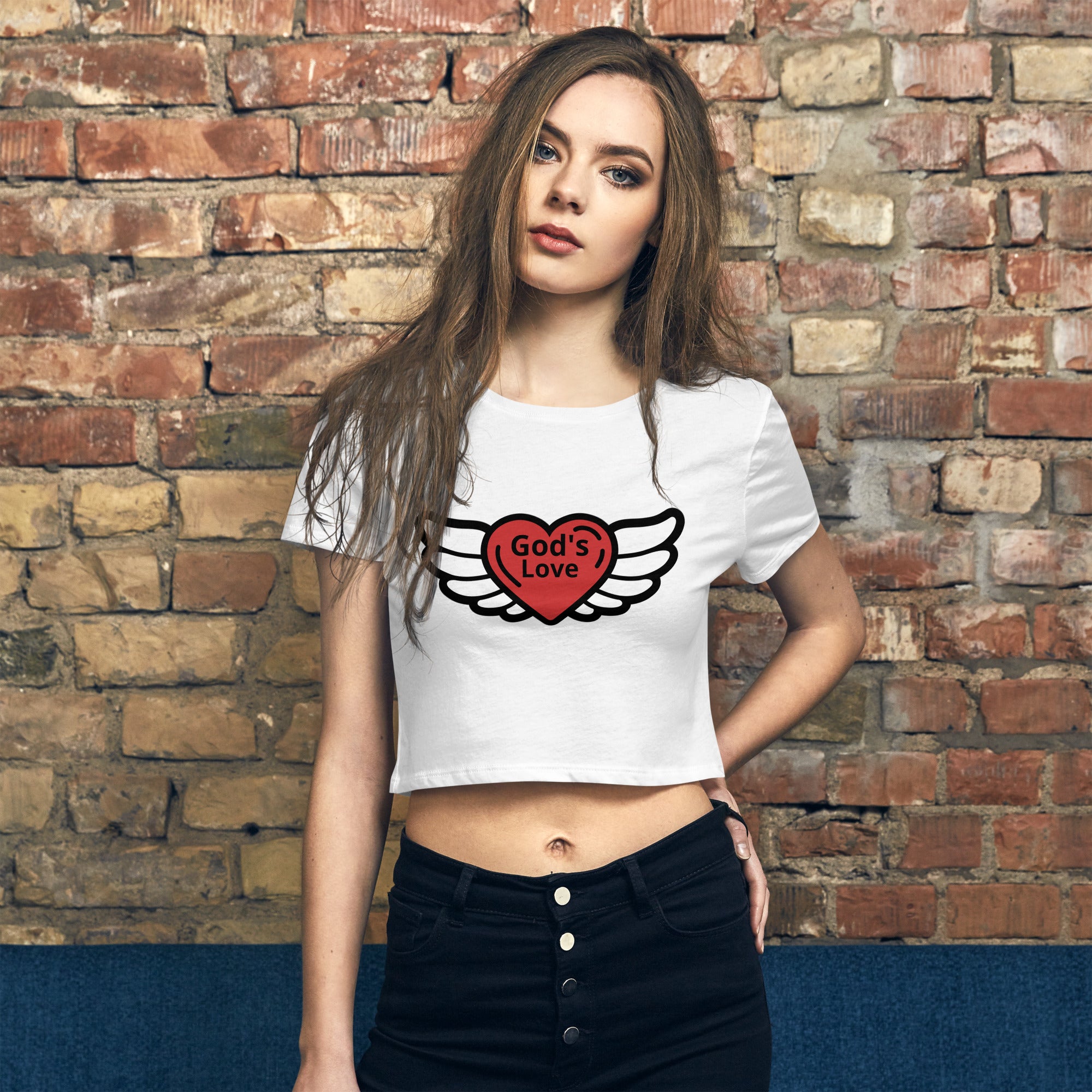 God's Love Crop Tee - ShopEbonyMonique