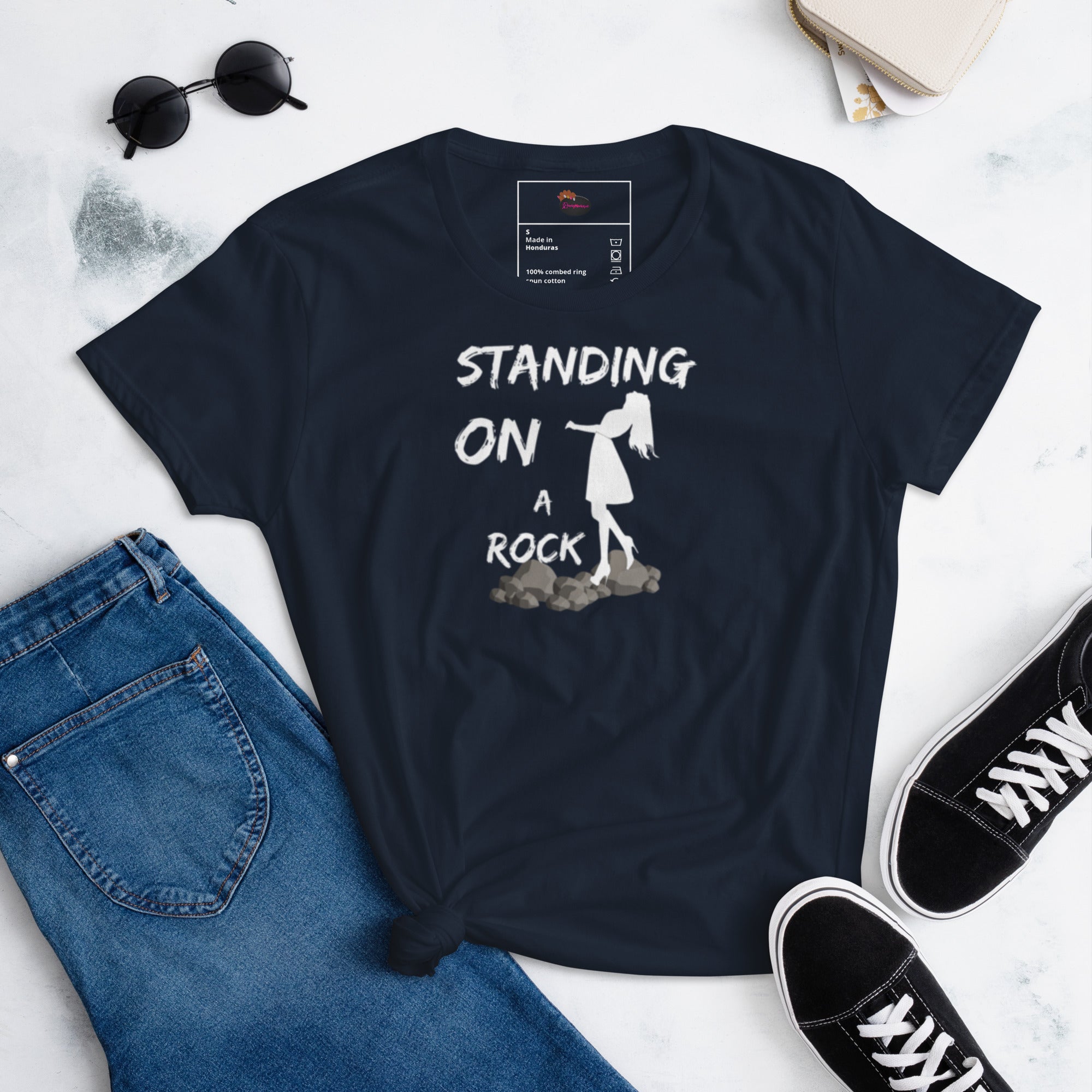 Standing on a Rock Women's short sleeve t-shirt - ShopEbonyMonique