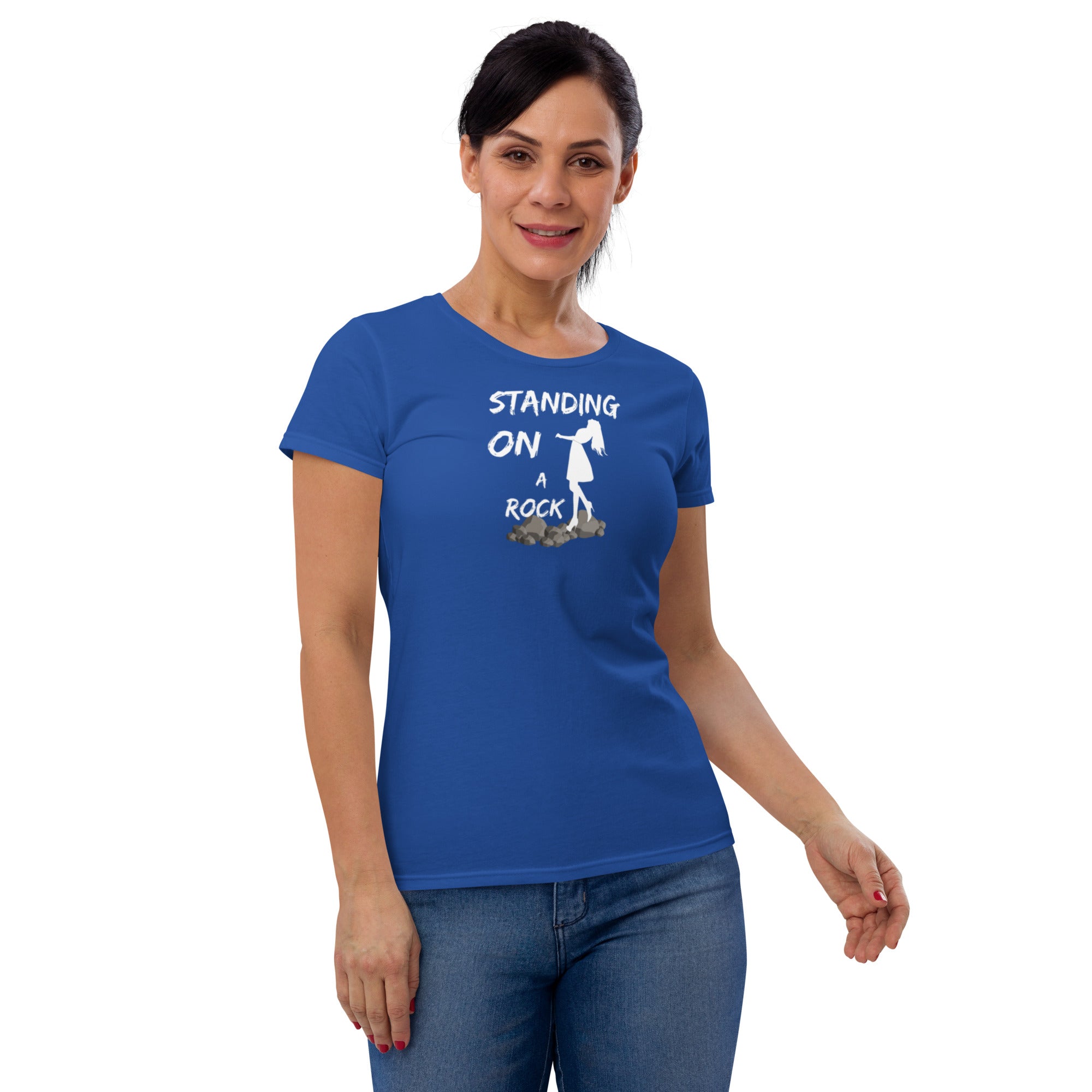 Standing on a Rock Women's short sleeve t-shirt - ShopEbonyMonique