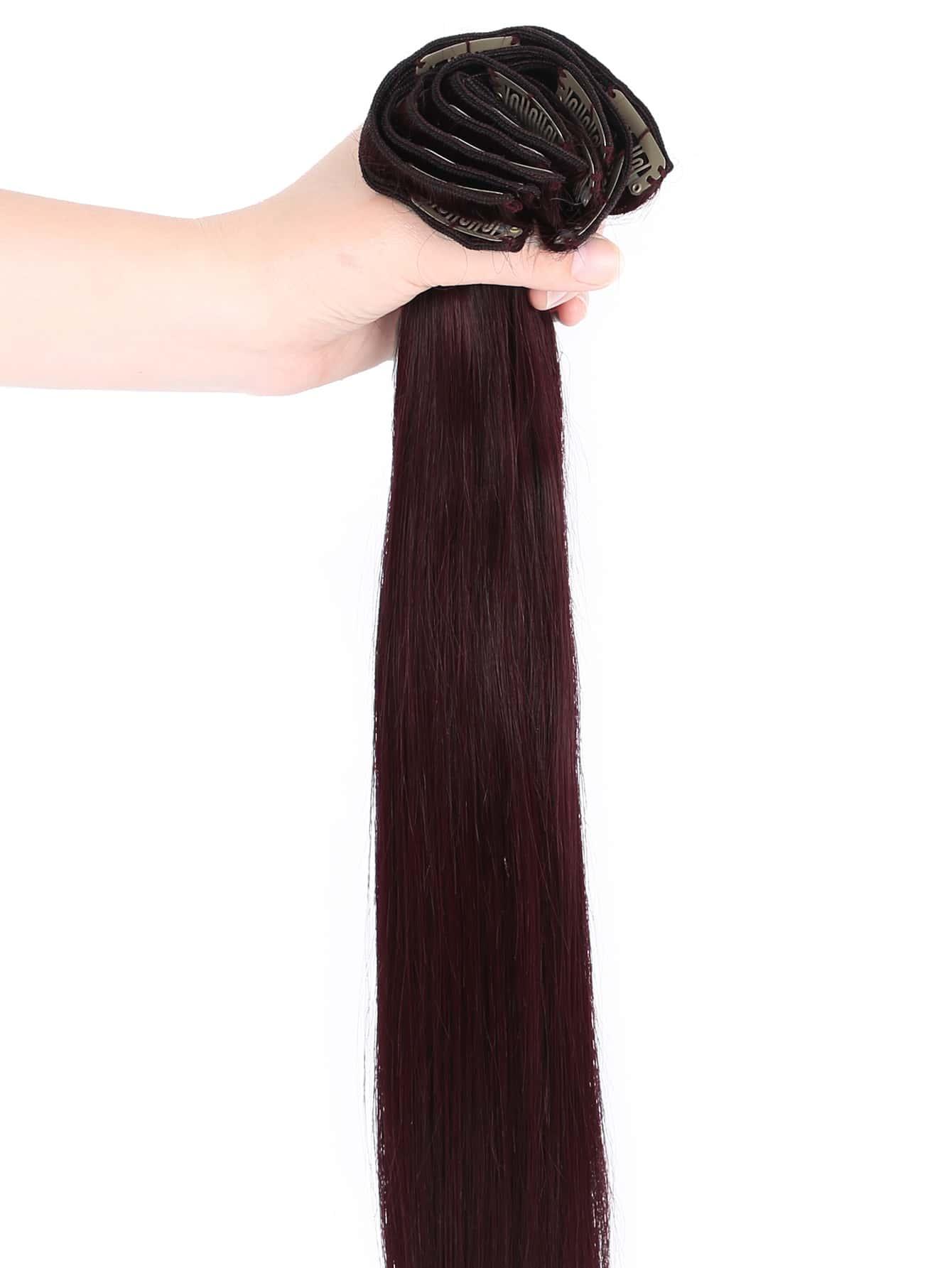 EM 8pcs Clip In Straight Human Hair - ShopEbonyMonique