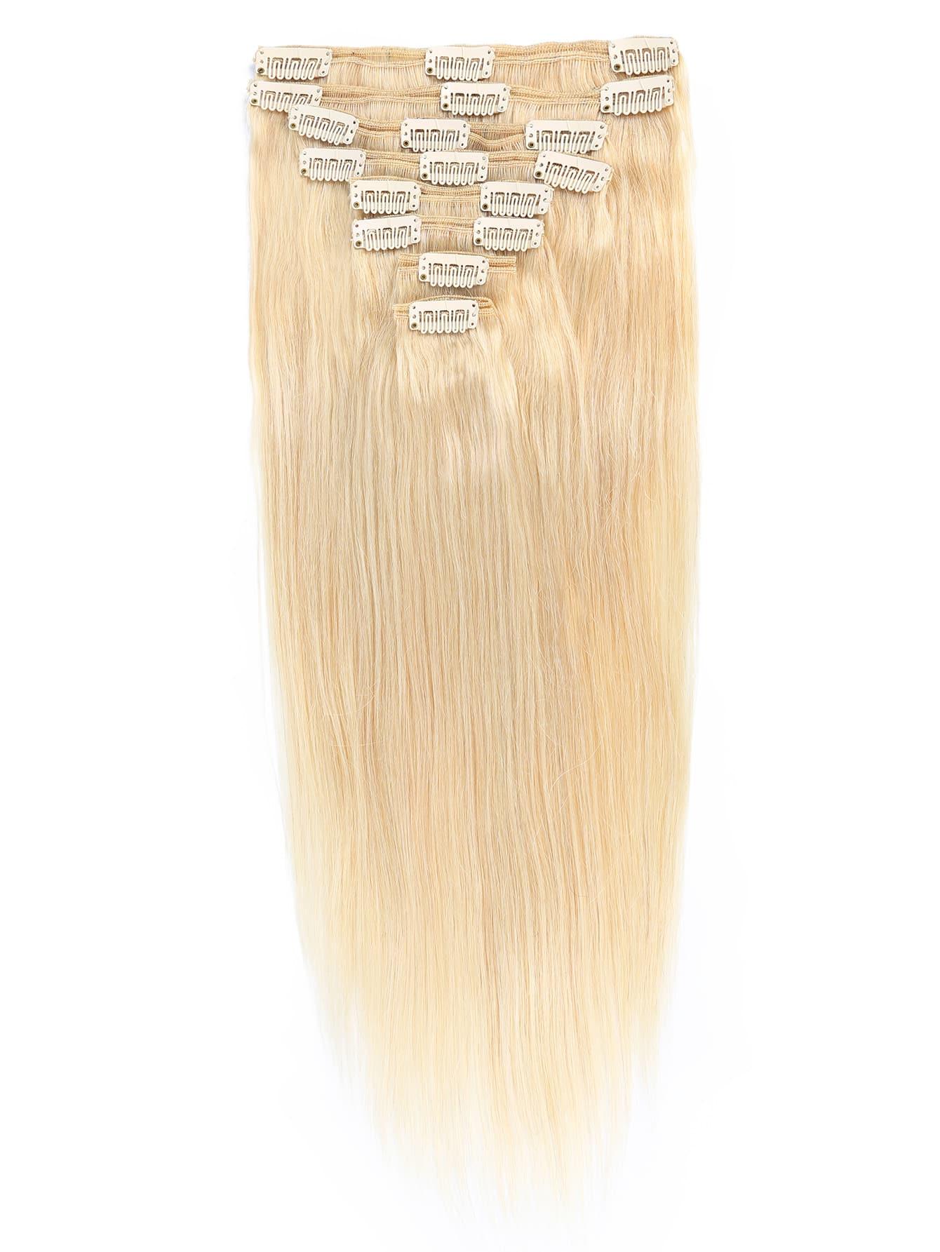 EM 8pcs Clip In Straight Human Hair - ShopEbonyMonique