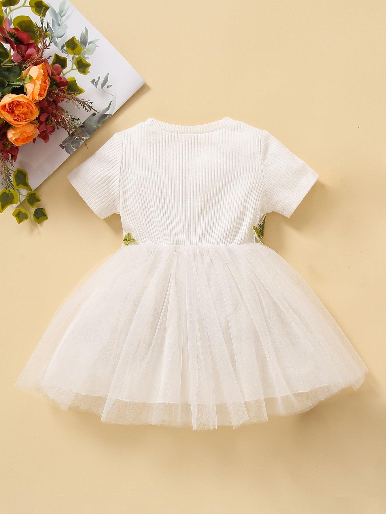 Ke'mora Baby Mesh Hem Dress - ShopEbonyMonique