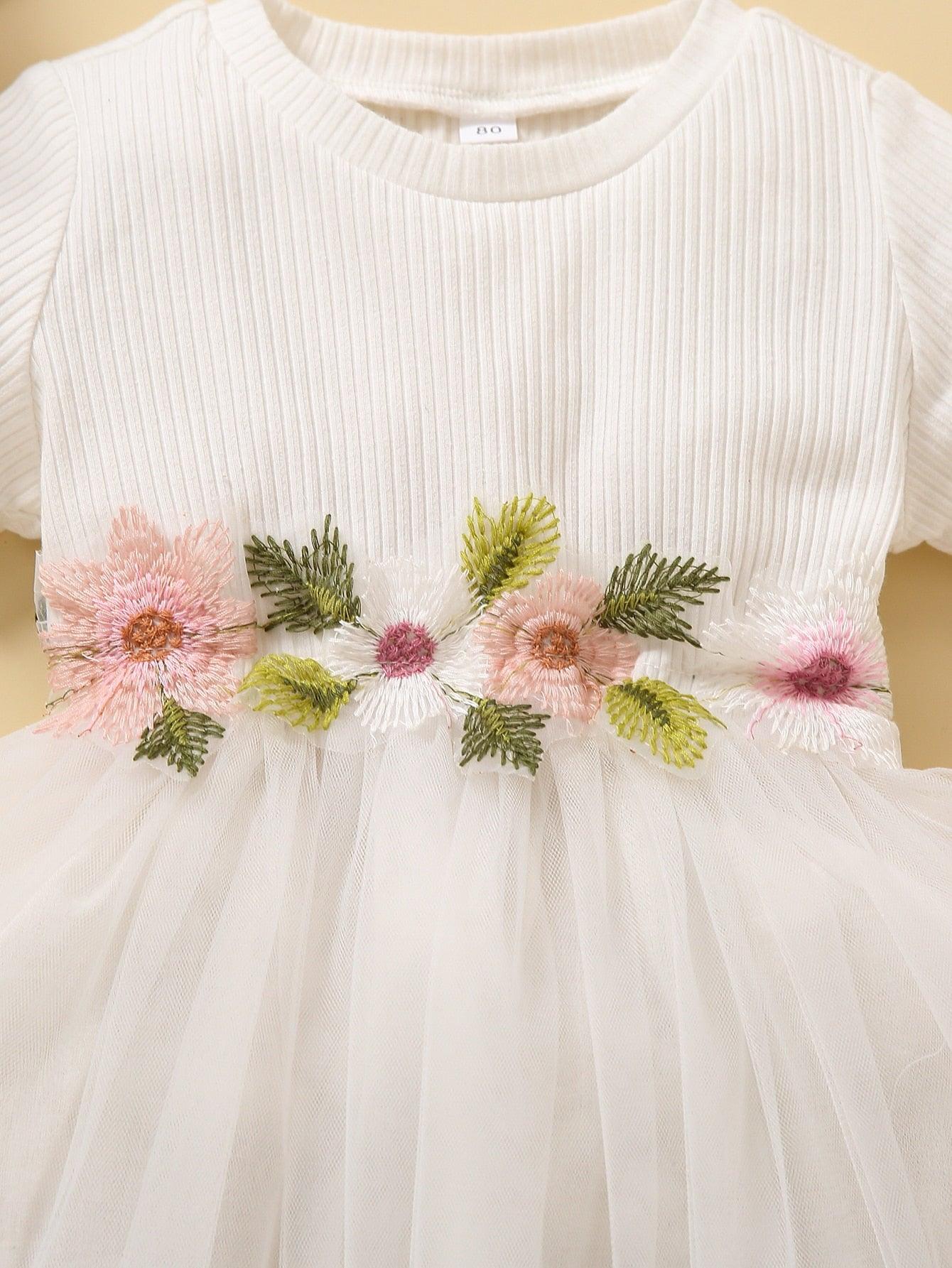 Ke'mora Baby Mesh Hem Dress - ShopEbonyMonique