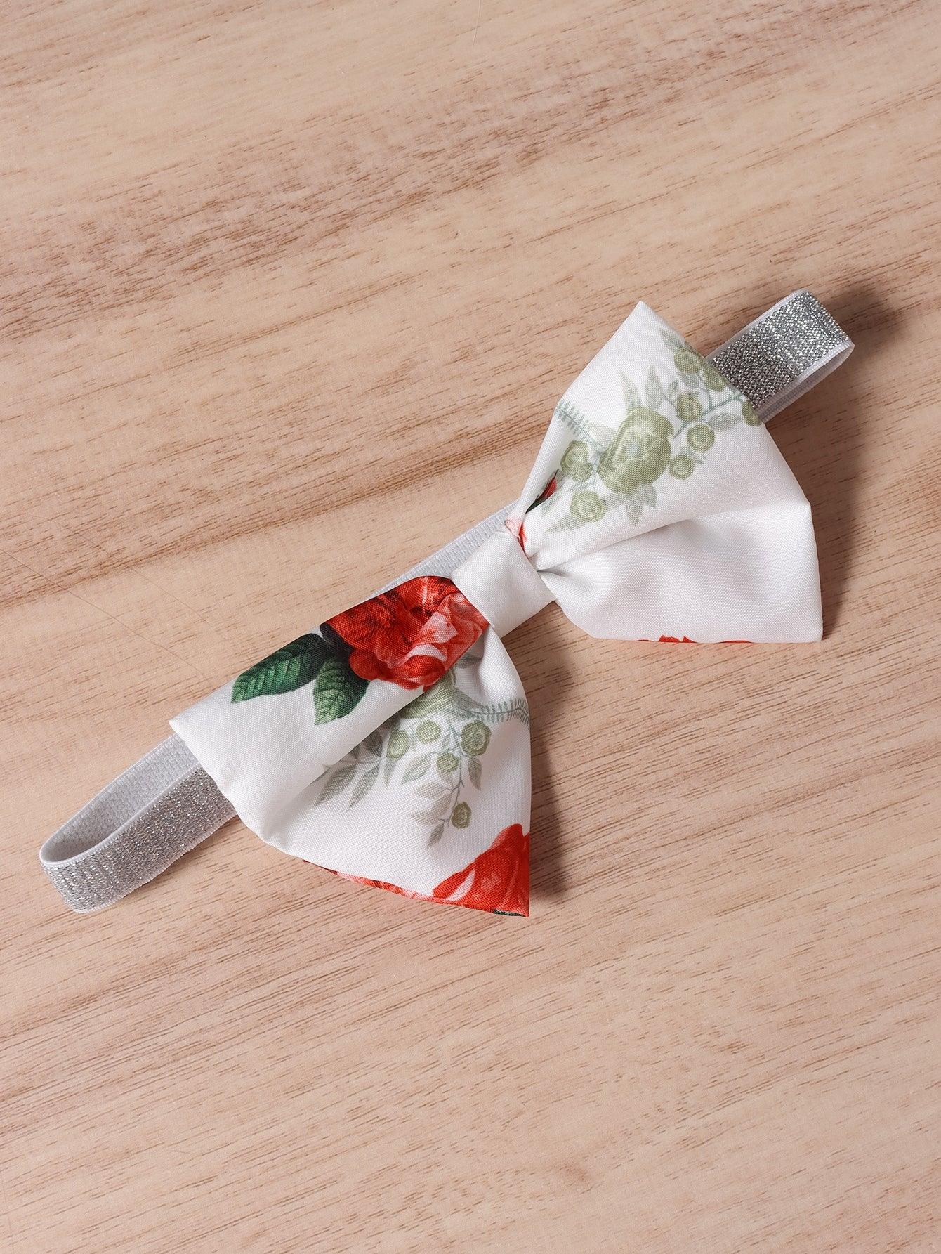 Ke'mora Baby Floral Bodysuit & Headband - ShopEbonyMonique