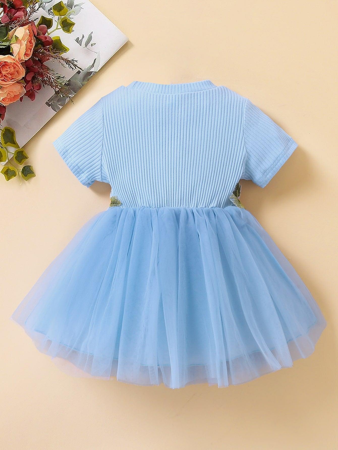 Ke'mora Baby Mesh Hem Dress - ShopEbonyMonique