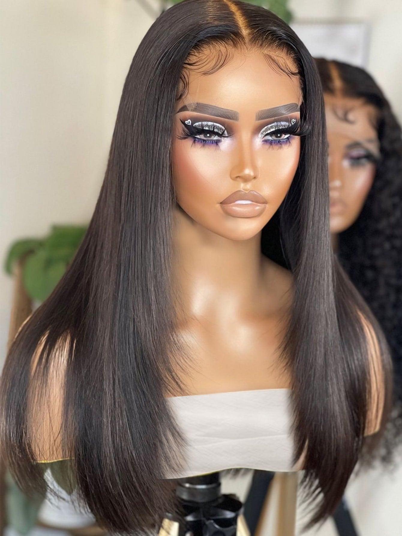 EM 13*4 Lace Front 150% Long Straight Human Hair Wig - ShopEbonyMonique