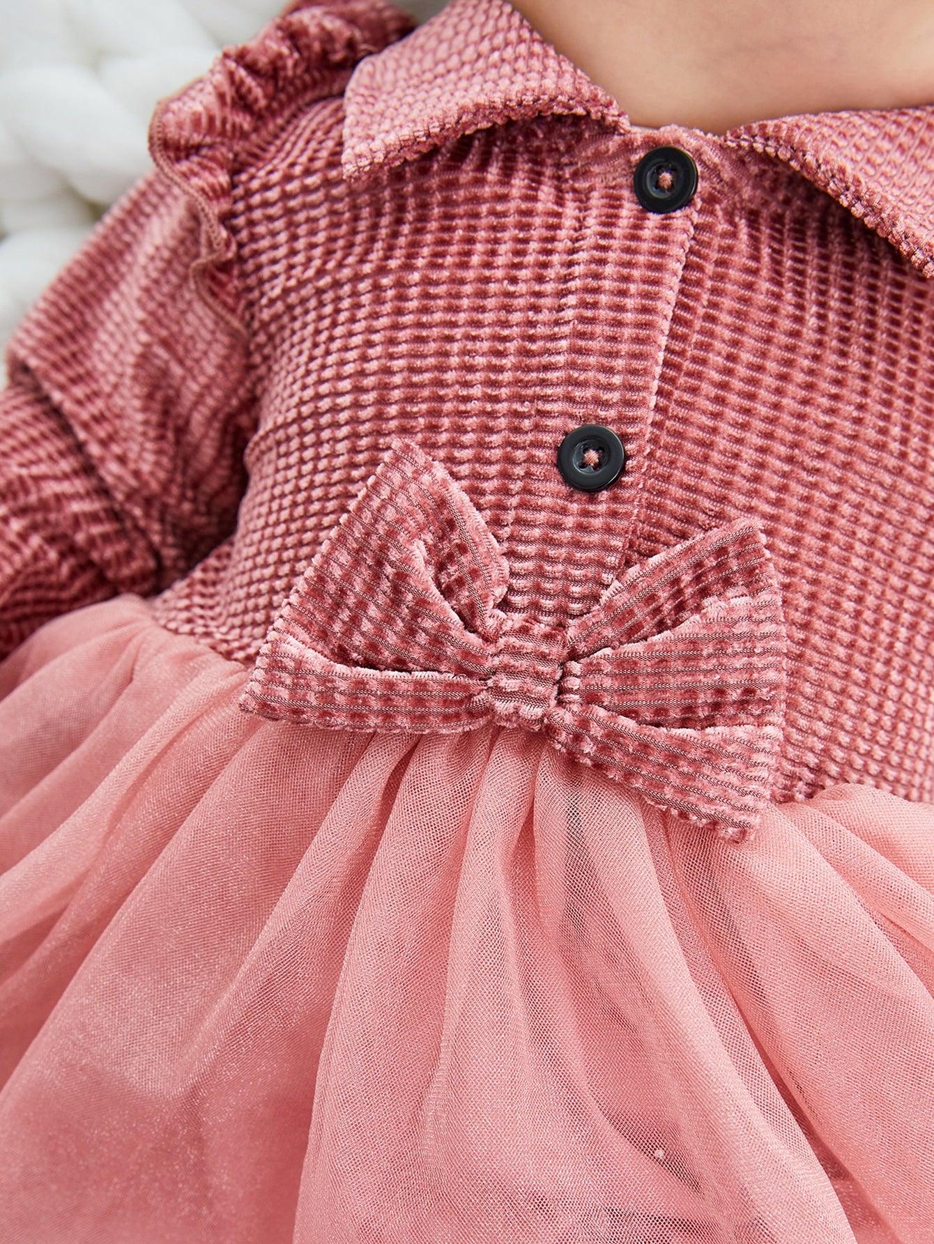 Ke'mora Baby Bow Velvet Dress - ShopEbonyMonique