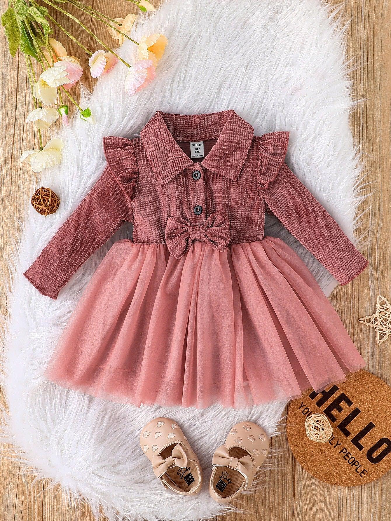 Ke'mora Baby Bow Velvet Dress - ShopEbonyMonique