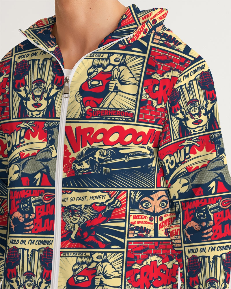 Comic Art Men's Windbreaker - ShopEbonyMonique
