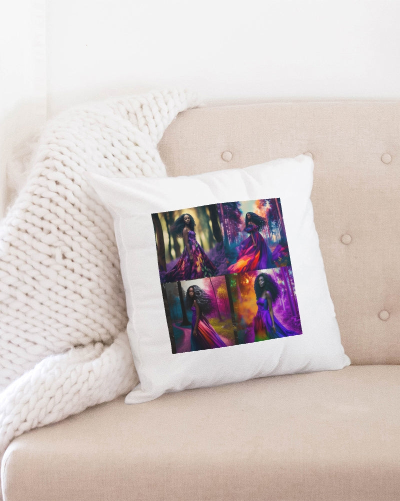 Rainbow beauty Throw Pillow Case 18"x18" - ShopEbonyMonique