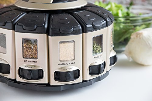 KitchenArt 57010 Select-A-Spice Auto-Measure Carousel Professional Series, Satin - ShopEbonyMonique