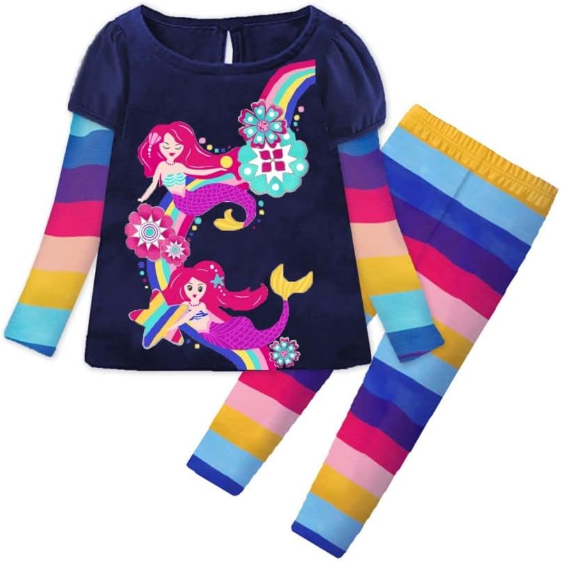 EM girls clothes toddler outfits - little kids shirts & leggings winter fashion clothing sets, cute birthday gifts - ShopEbonyMonique