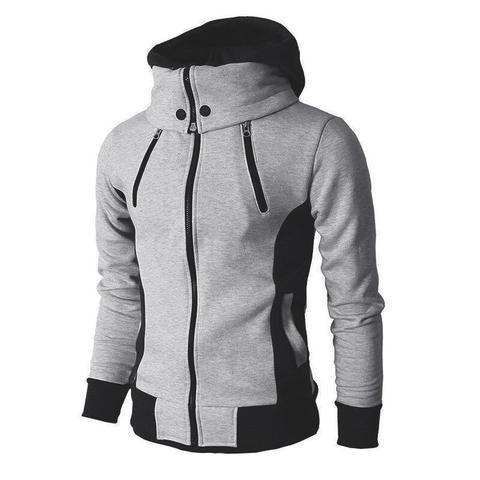 EM Men's High-Necked Hooded Jacket - ShopEbonyMonique