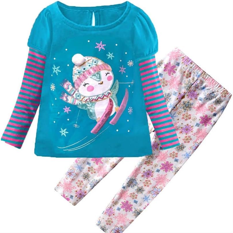 EM girls clothes toddler outfits - little kids shirts & leggings winter fashion clothing sets, cute birthday gifts - ShopEbonyMonique