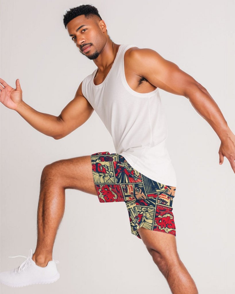 Comic Art Men's Jogger Shorts - ShopEbonyMonique