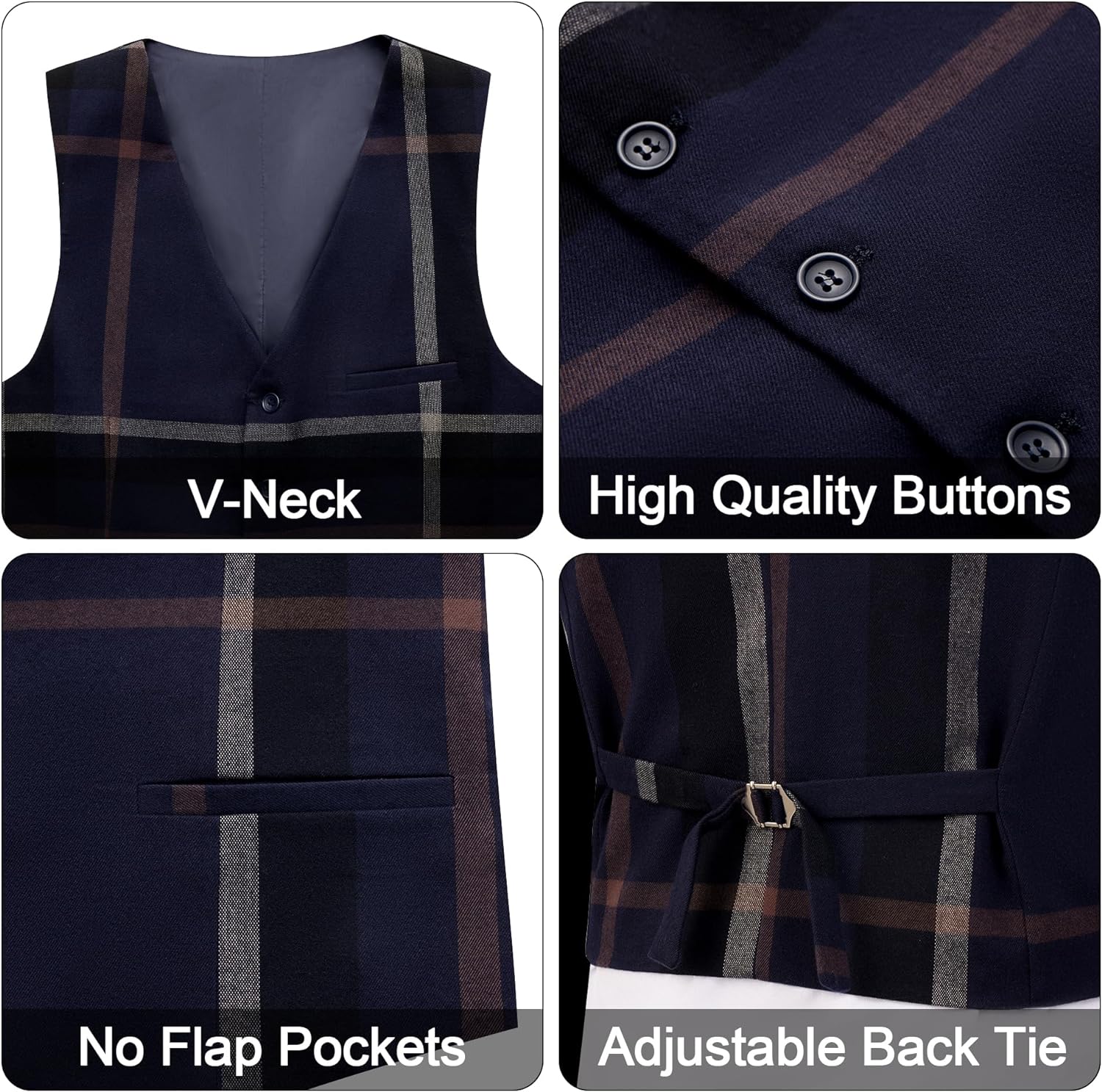 Men’s 3-Piece Plaid Suit - ShopEbonyMonique