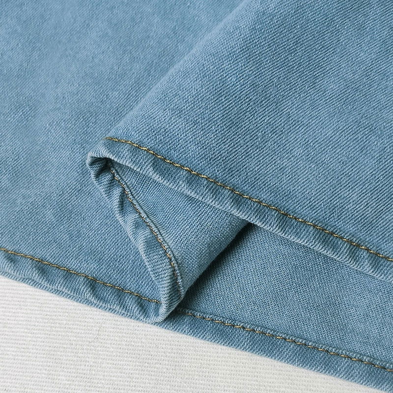 Bubble Blue Denim Top - ShopEbonyMonique