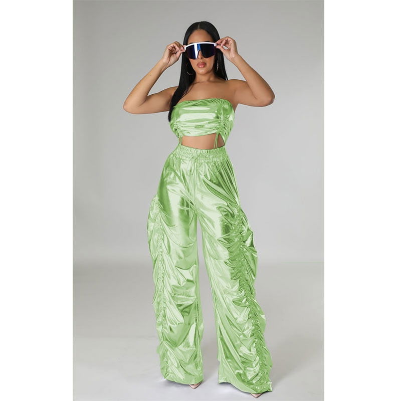 Crop Top and Ruffles Set - ShopEbonyMonique
