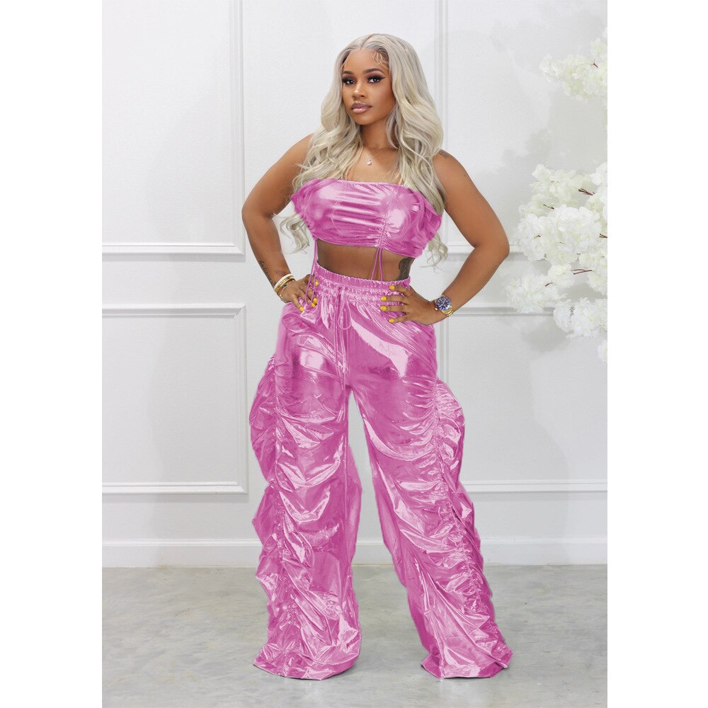 Crop Top and Ruffles Set - ShopEbonyMonique