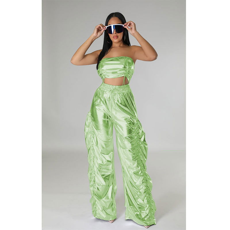 Crop Top and Ruffles Set - ShopEbonyMonique