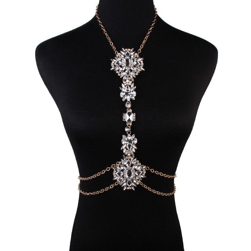 Crystal Body Chain Necklace - ShopEbonyMonique