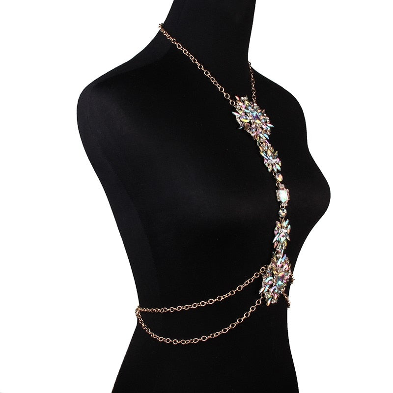 Crystal Body Chain Necklace - ShopEbonyMonique