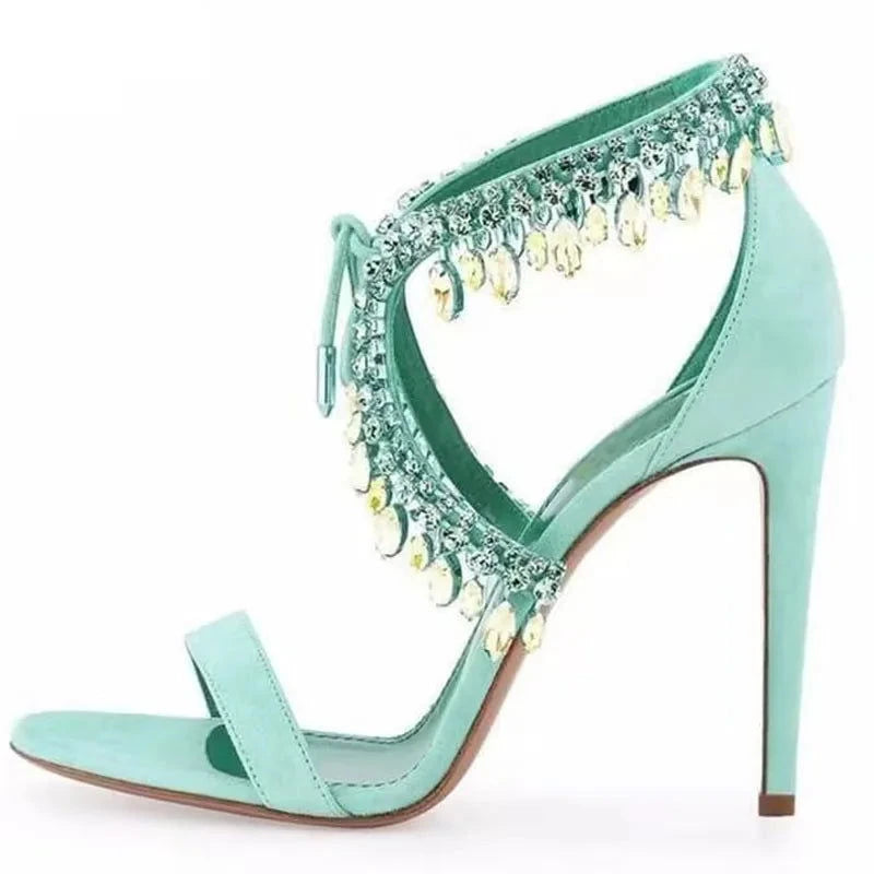 Dazzling Crystal Tassel Shoes - ShopEbonyMonique