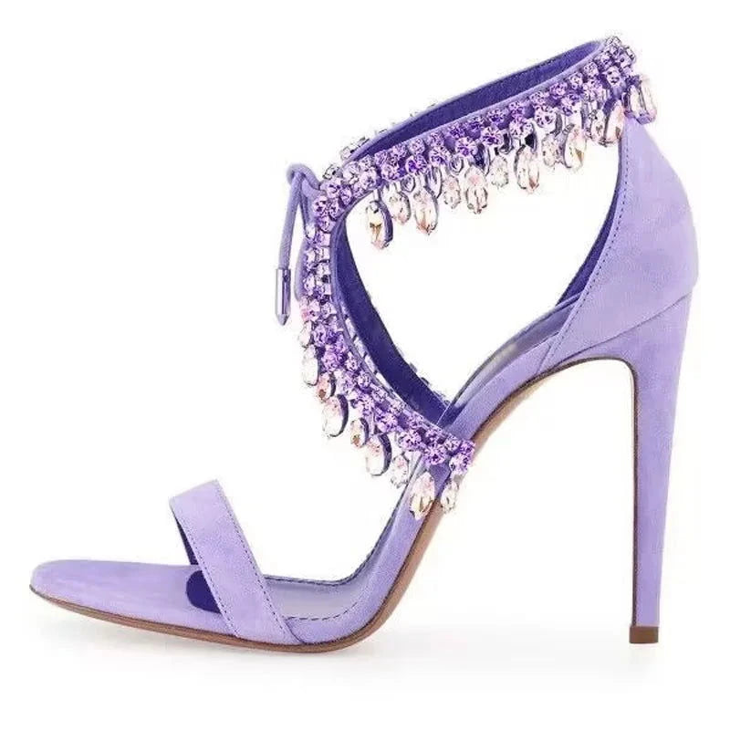Dazzling Crystal Tassel Shoes - ShopEbonyMonique