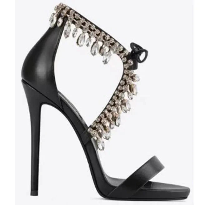 Dazzling Crystal Tassel Shoes - ShopEbonyMonique