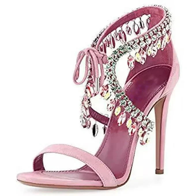 Dazzling Crystal Tassel Shoes - ShopEbonyMonique