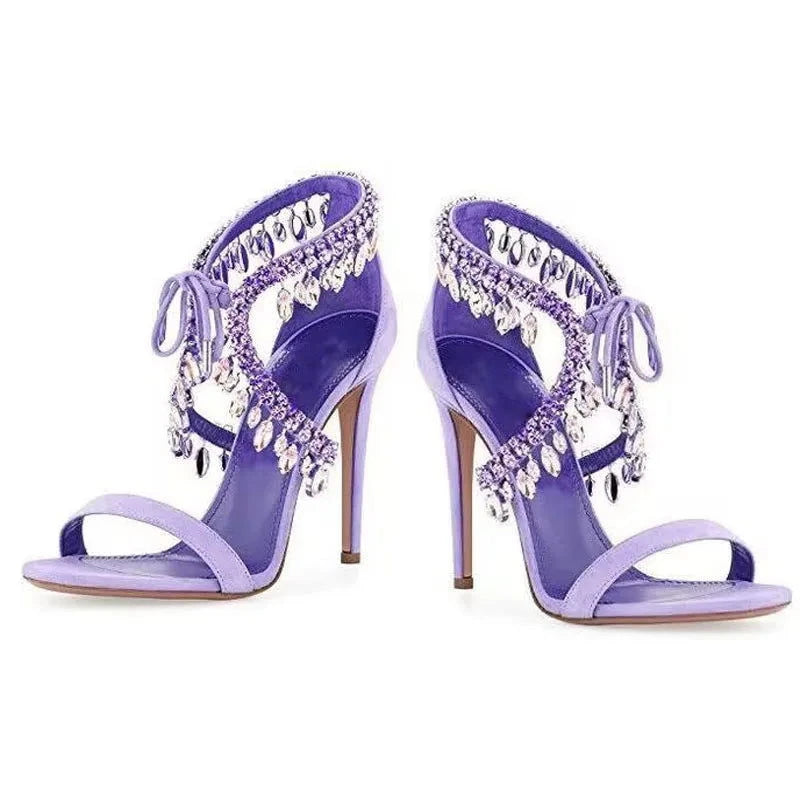 Dazzling Crystal Tassel Shoes - ShopEbonyMonique