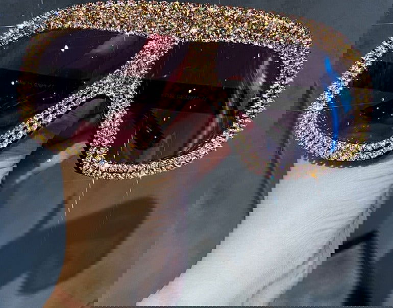 Designer Bling Y2K Sunglasses - ShopEbonyMonique