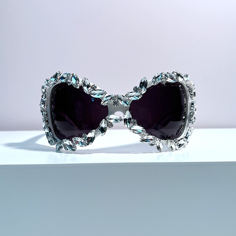 Diamond Y2k Oversized Punk Sunglasses - ShopEbonyMonique