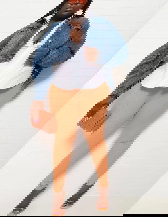 Drop Loose Blue Denim Jacket - ShopEbonyMonique