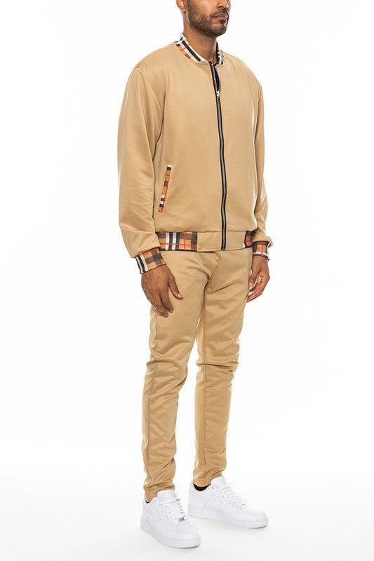 EM Checkered Plaid Track Set - ShopEbonyMonique