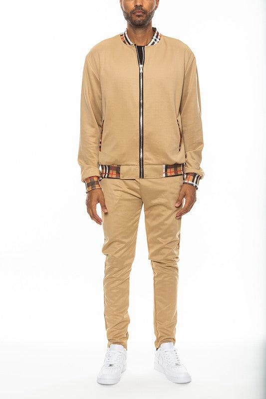 EM Checkered Plaid Track Set - ShopEbonyMonique