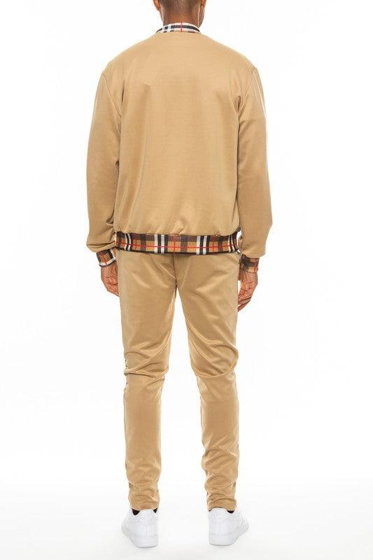 EM Checkered Plaid Track Set - ShopEbonyMonique