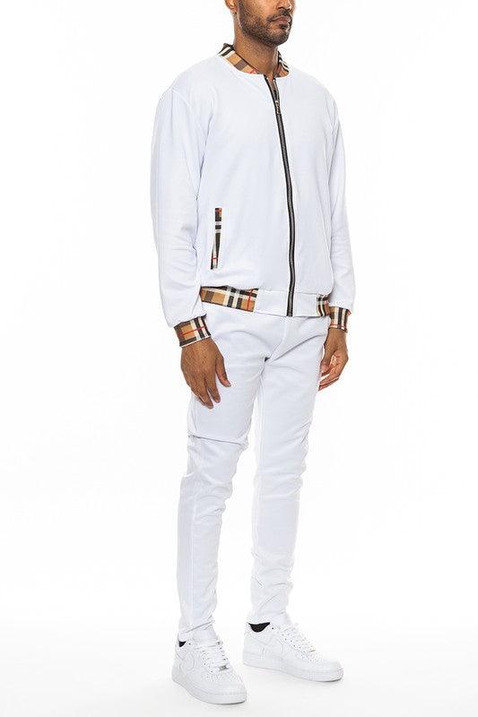 EM Checkered Plaid Track Set - ShopEbonyMonique